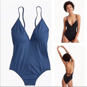 Jcrew Montauk cross back one piece bathing suit